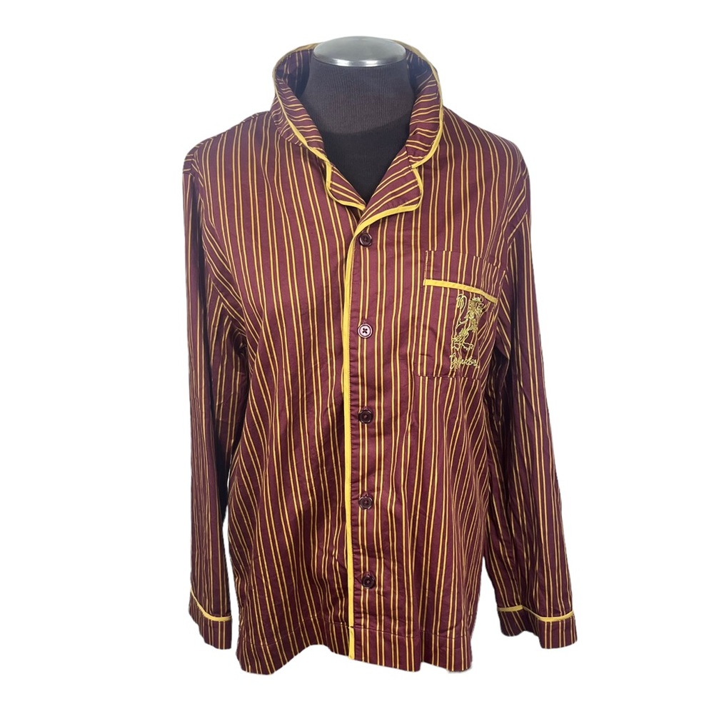 Harry Potter™ Kids Gryffindor™ House Pajama Top Size L Striped Magic Maroon Gold